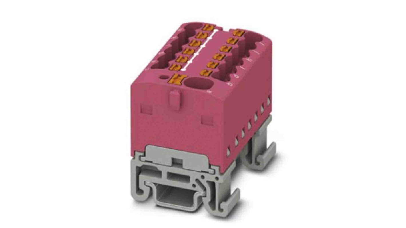 Blocco di distribuzione, Phoenix Contact, 1 via,  17.5A, 500 V