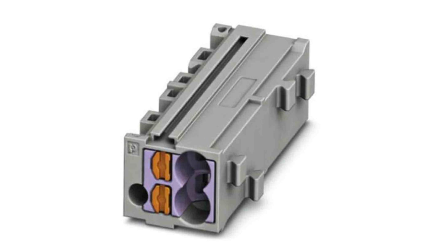 Phoenix Contact PTMC Series PTMC 1,5-2 /VT Pluggable Terminal Block, 17.5A, 14 → 26 AWG Wire, Push In Termination