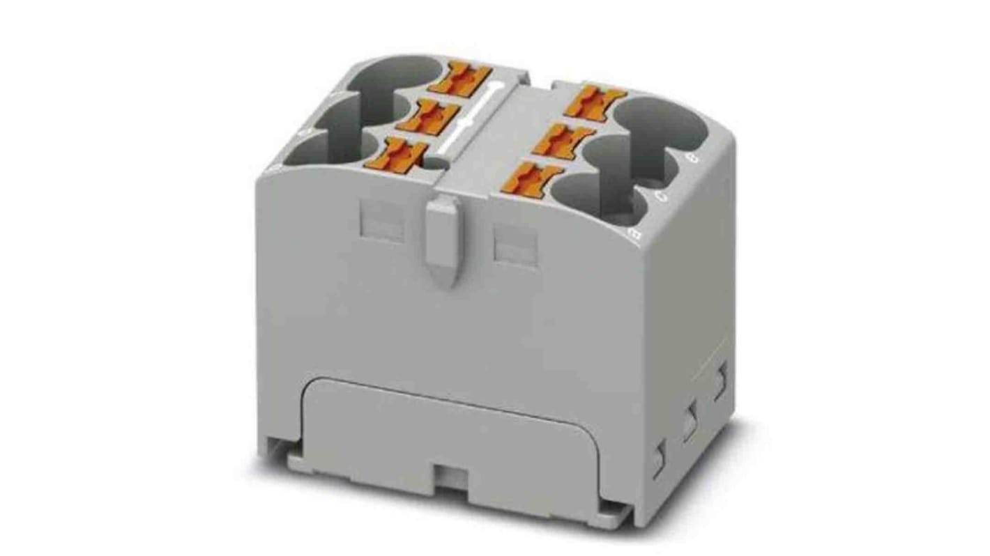 Phoenix Contact Einsteck Verteilerblock 6-polig , 24 bis 10 AWG, 32A / 630 V, 0.2 → 6mm², Polyamid, IP20