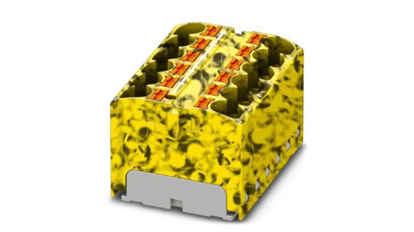 Phoenix Contact Einsteck Verteilerblock 12-polig , 24 bis 10 AWG, 32A / 450 V, 0.2 → 6mm², Polyamid, IP20