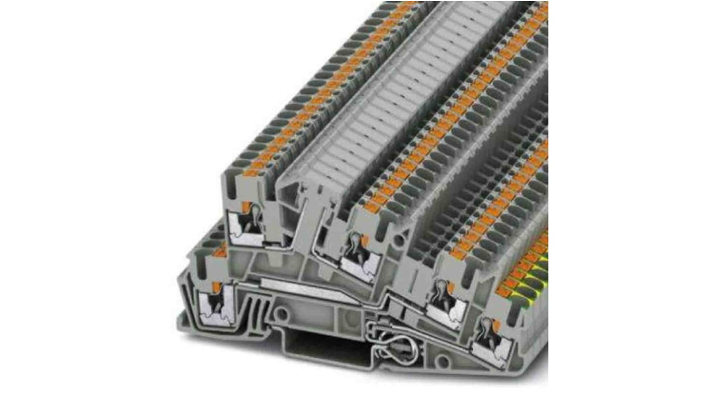 Phoenix Contact 3213959 Grey, 0.14 → 4mm², Push In Termination