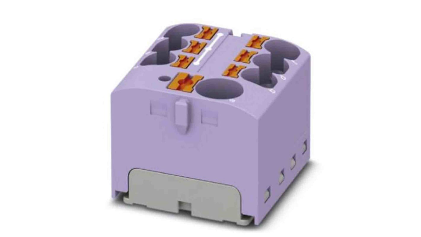 Phoenix Contact Einsteck Verteilerblock 7-polig , 10 AWG, 32A / 450 V, 6mm², Polyamid, IP20