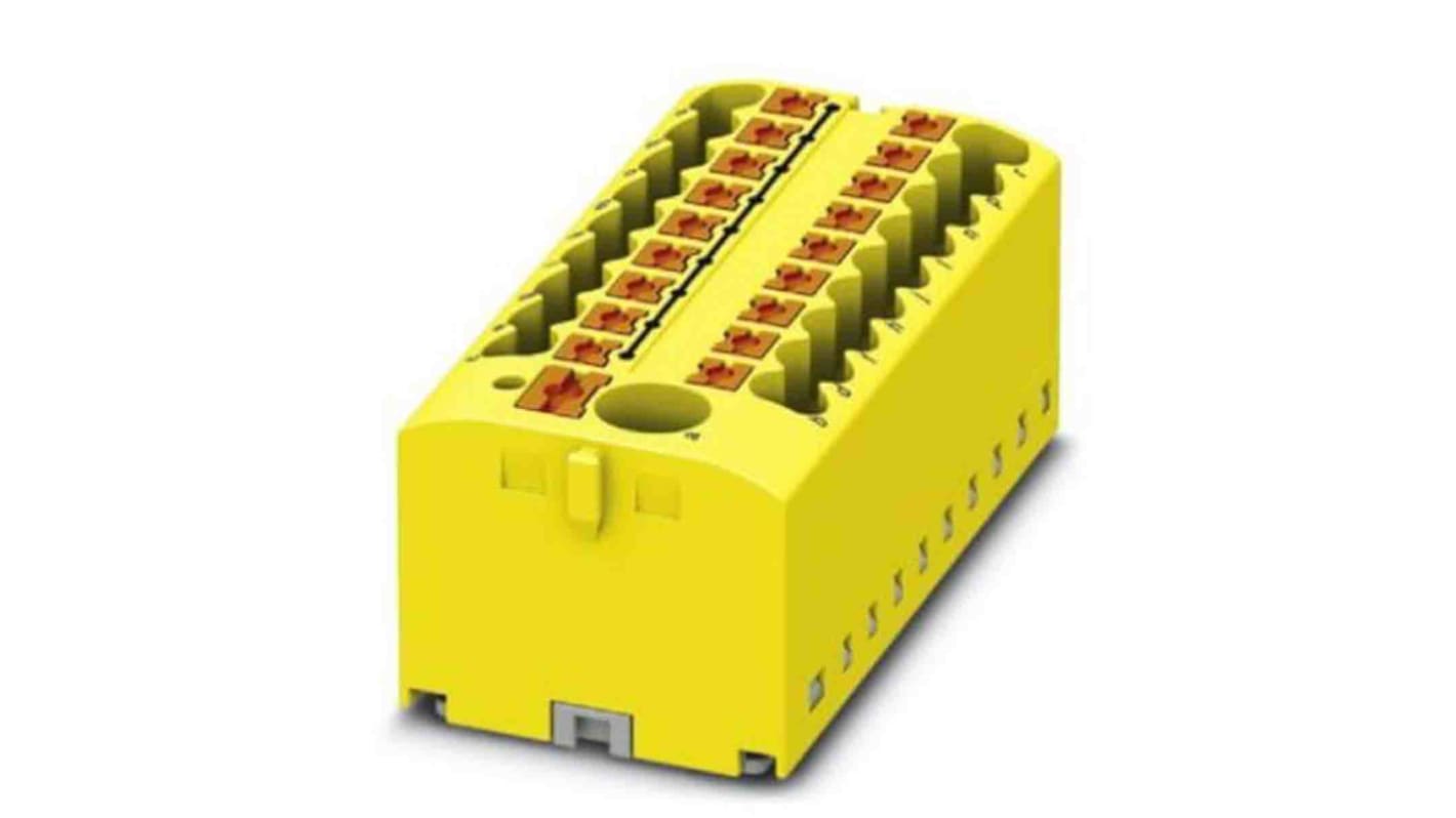 Phoenix Contact Einsteck Verteilerblock 19-polig , 26 bis 12 AWG, 24A / 450 V, 0.14 → 4mm², Polyamid, IP20