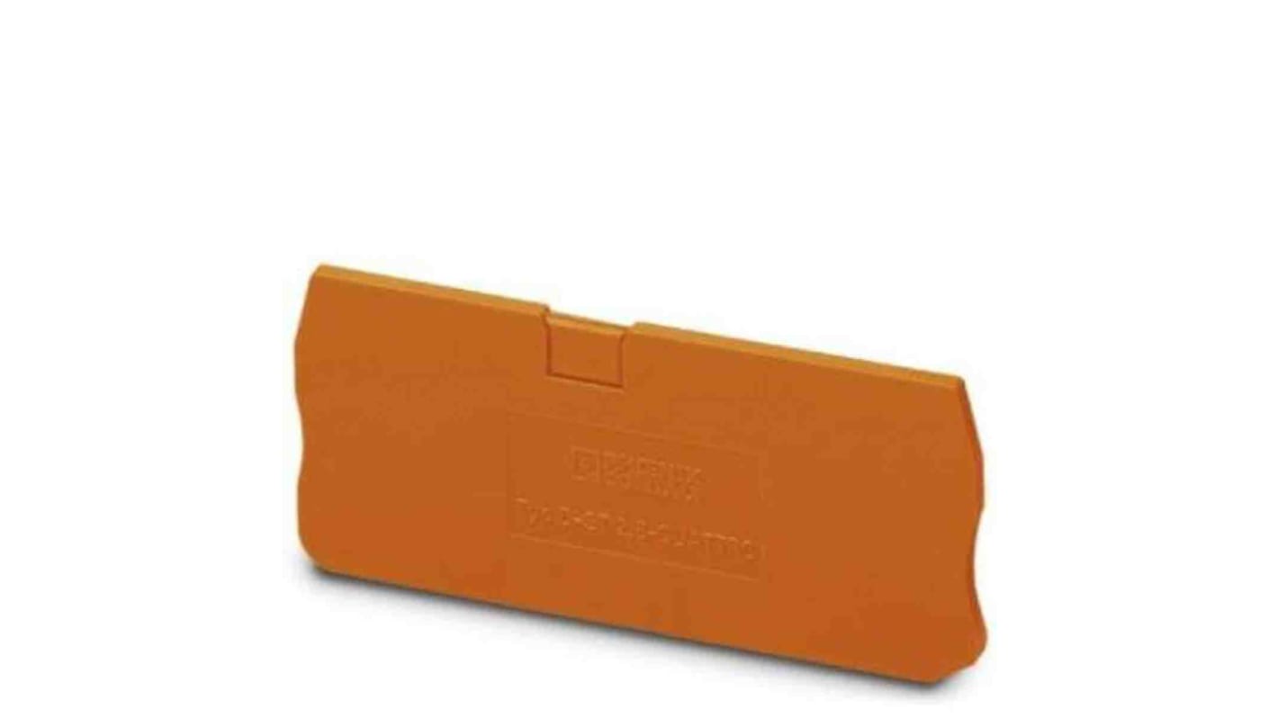 Phoenix Contact D-ST 2,5-QUATTRO Series End Cover for Use with DIN Rail Terminal Blocks