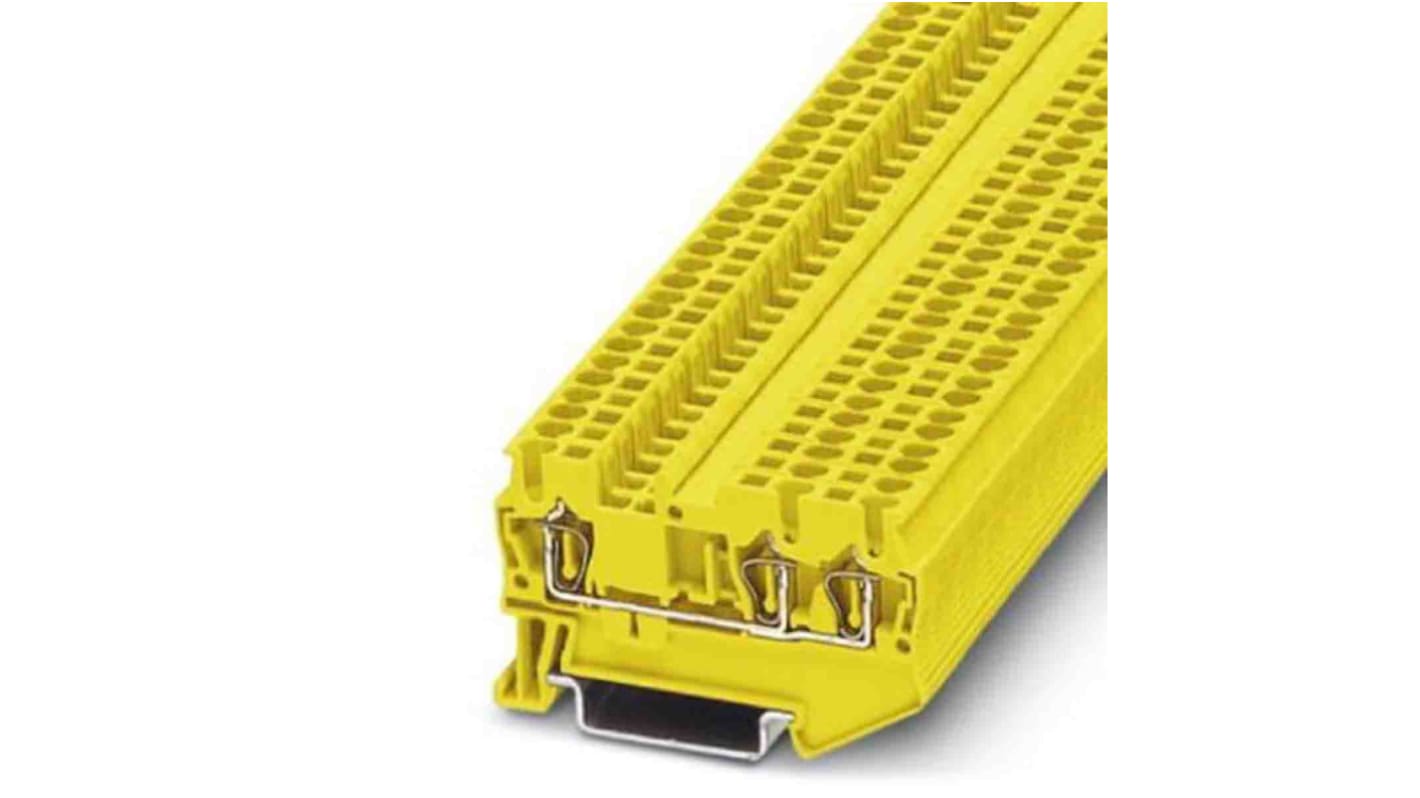 Phoenix Contact 3037313 ST 2,5 Series Yellow, 0.08 → 4mm², Spring Clamp Termination, ATEX, IECEx