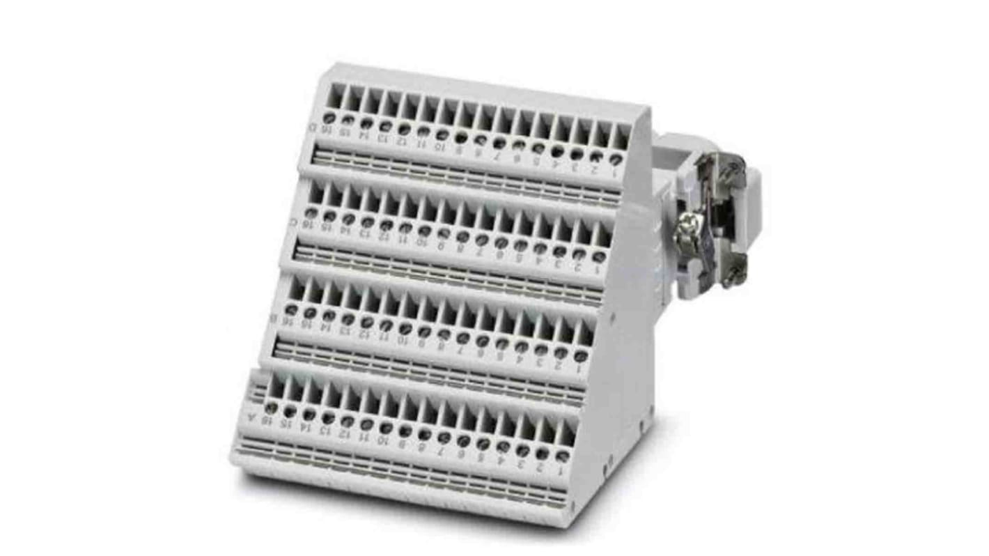 Phoenix Contact Terminal Adapter, 64 Way, 10A, Male, HC, Panel Mount, 250 V