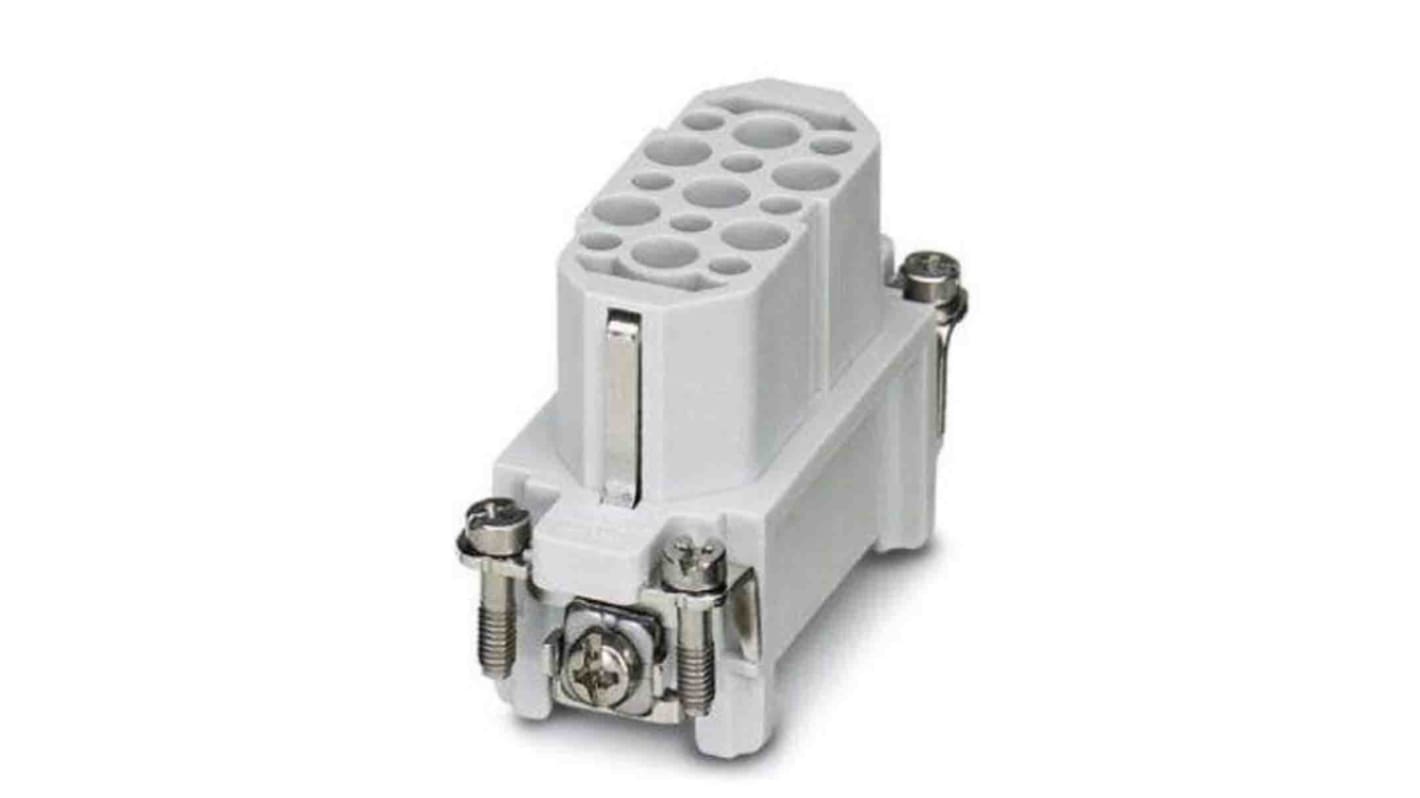 Phoenix Contact Heavy Duty Power Connector Module, 10A, Female, HC Series, 15 Contacts