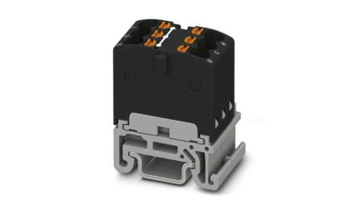 Blocco di distribuzione, Phoenix Contact, 6 vie 17.5A, 500 V