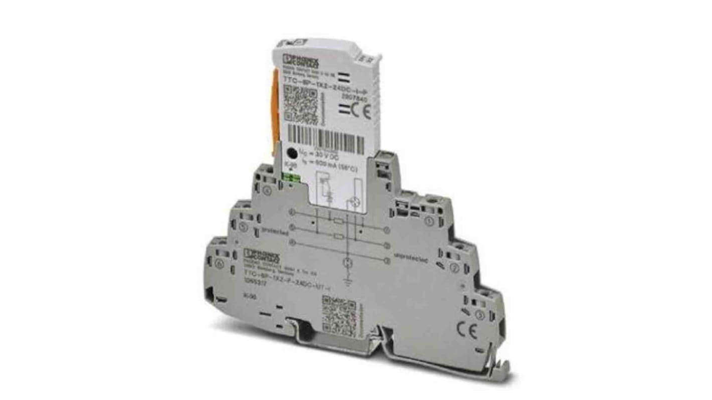 Phoenix Contact 2 Phase Surge Protector, 10kA, DIN Rail Mount