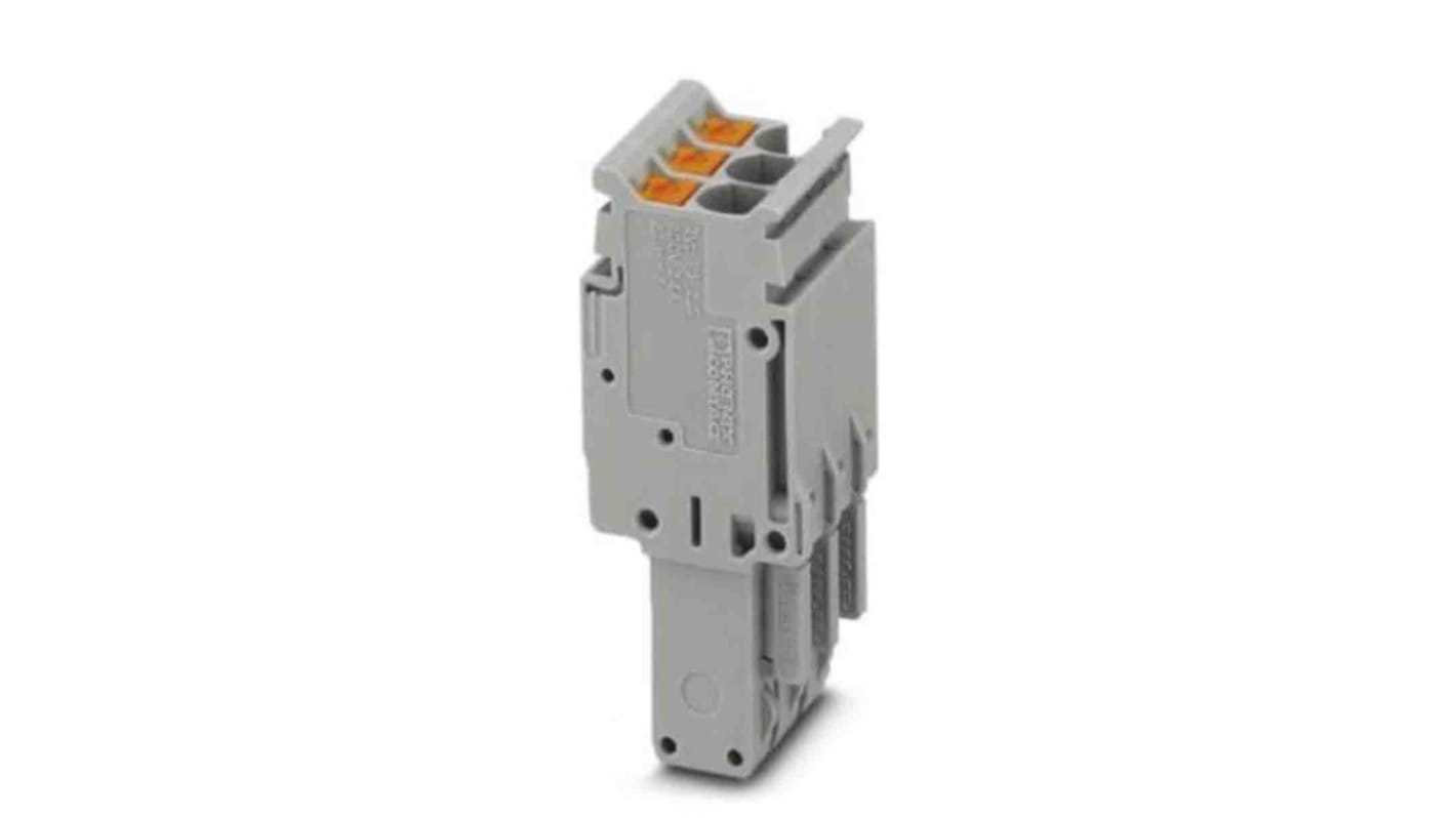 Phoenix Contact, Combi Pluggable Solutions, Pluggable Terminal Block, Plug, DIN Rail, Push In Termination, 3211282