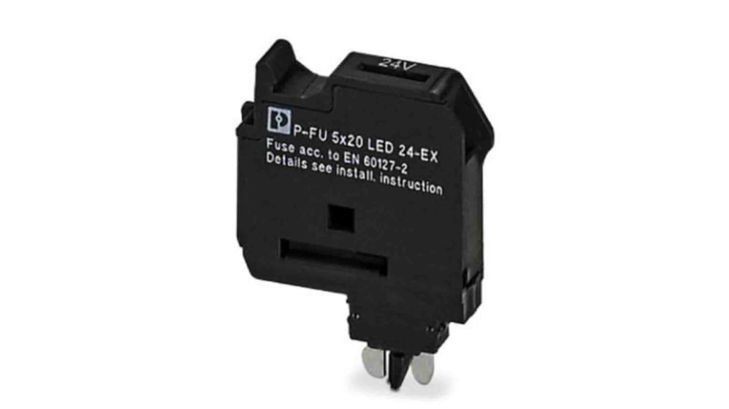 Phoenix Contact P-FU Series Fuse Plug for Use with DIN Rail Terminal Blocks, IECEx
