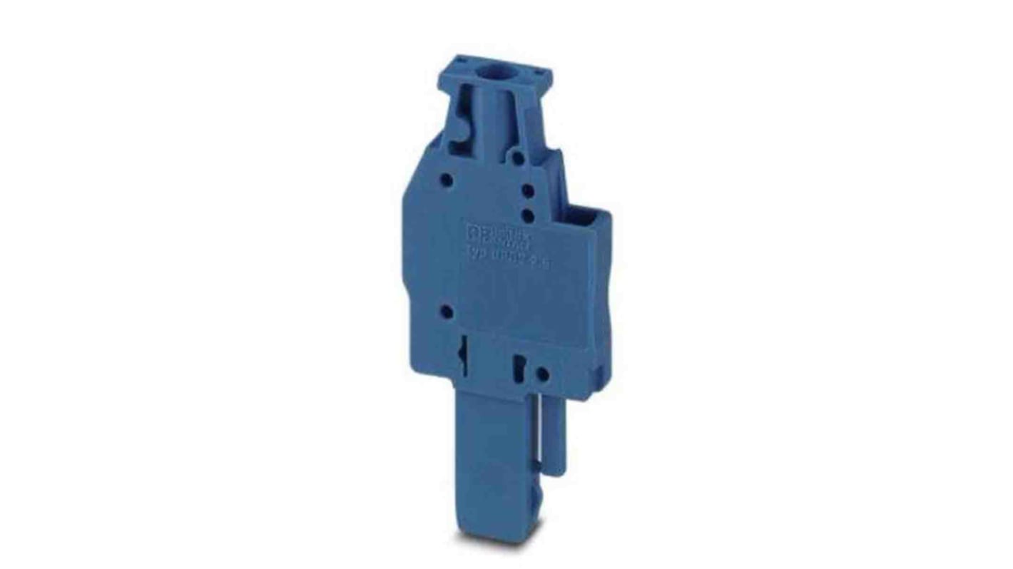 Phoenix Contact 5.2mm Pitch 1 Way Pluggable Terminal Block, Plug, DIN Rail, Screw Termination