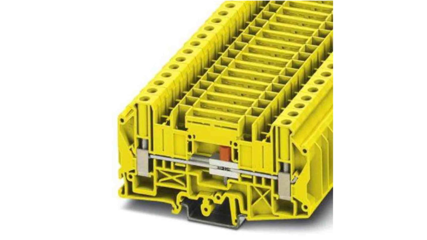 Phoenix Contact 3072819 UT Series Yellow, Screw Termination