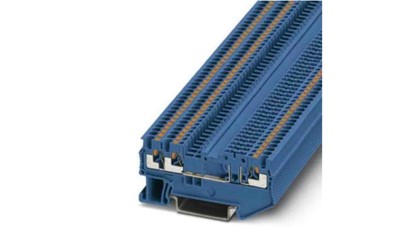 Phoenix Contact 3210315 PT Series Blue, Push In Termination