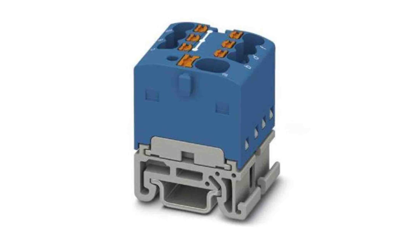 Blocco di distribuzione, Phoenix Contact, 7 vie 17.5A, 500 V