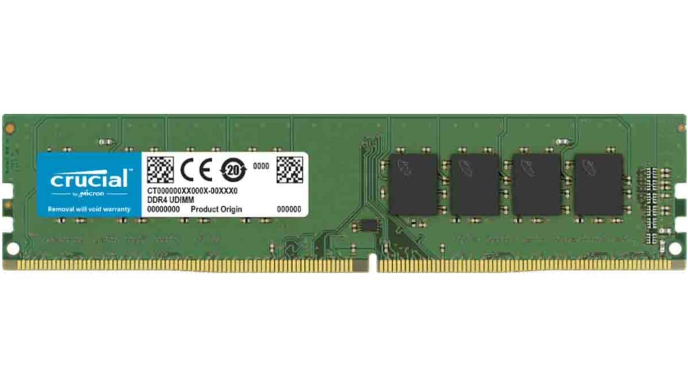 Crucial 4 GB DDR4 Desktop RAM, 2666MHz, UDIMM, 1.2V