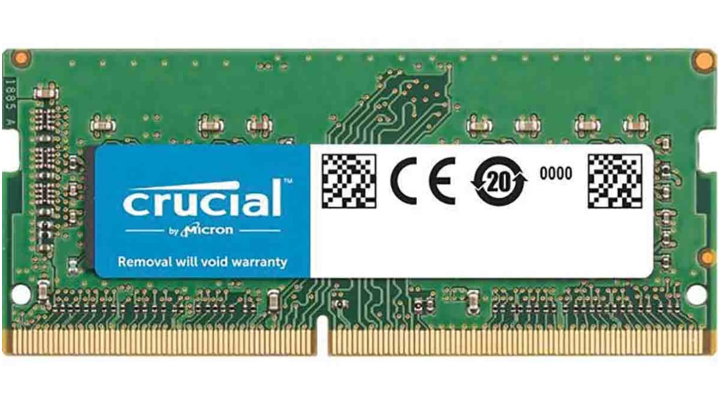 Crucial Arbeitsspeicher für Laptop, 8 GB, 2666MHz DDR4, Nein SODIMM