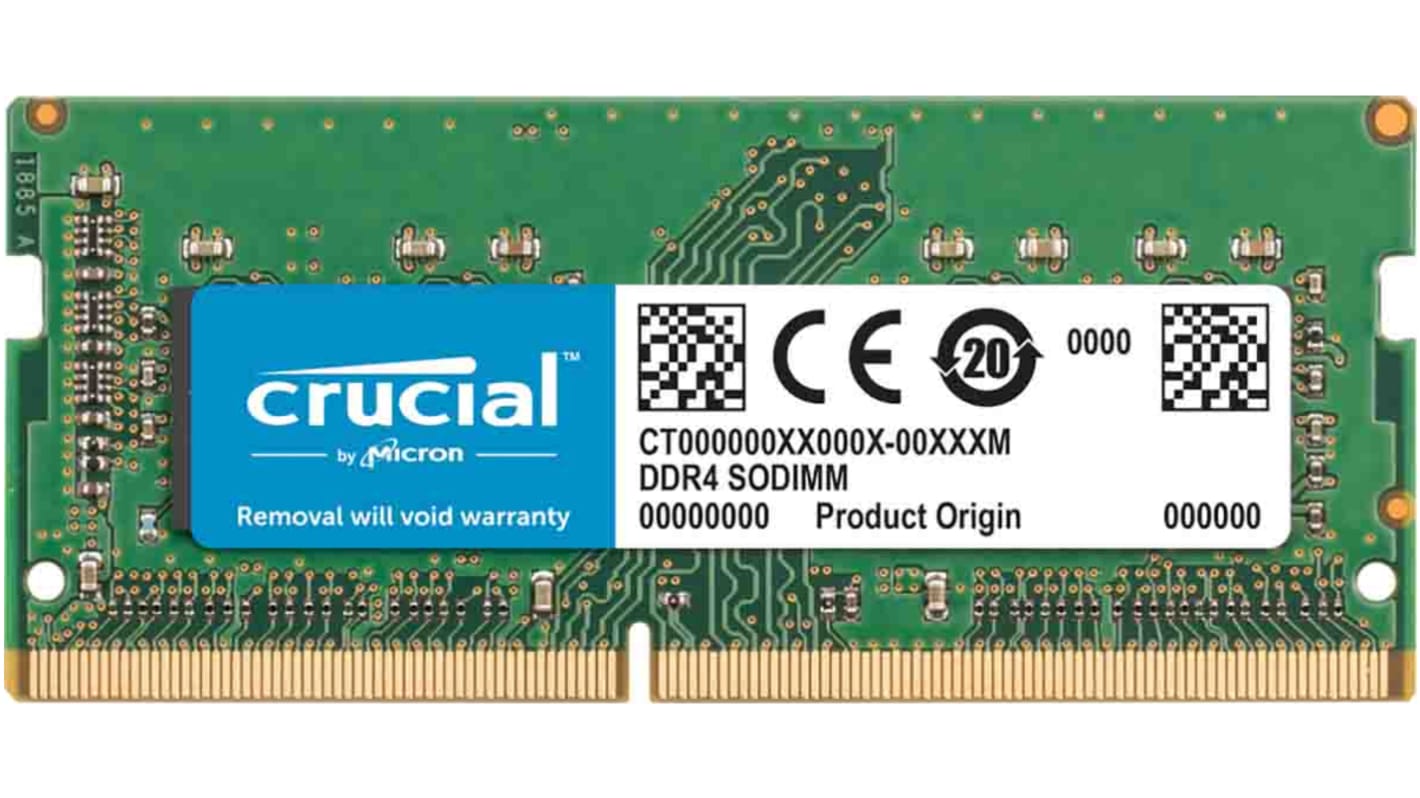 Crucial Arbeitsspeicher für Laptop, 8 GB, 2400MHz DDR4, Nein SODIMM