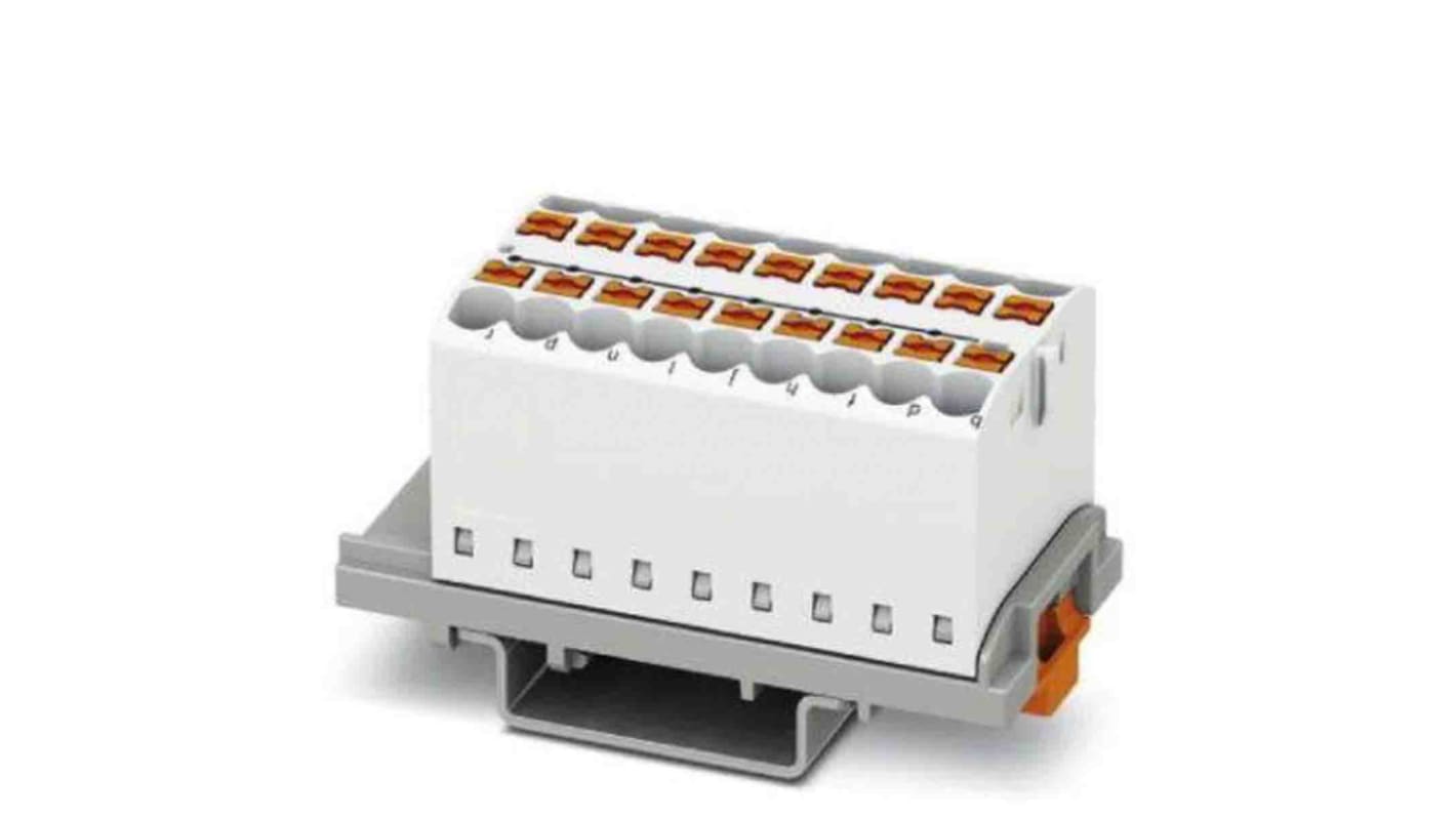 Phoenix Contact Einsteck Verteilerblock 18-polig , 12 AWG, 24A / 690 V, 4mm², Polyamid, IP20