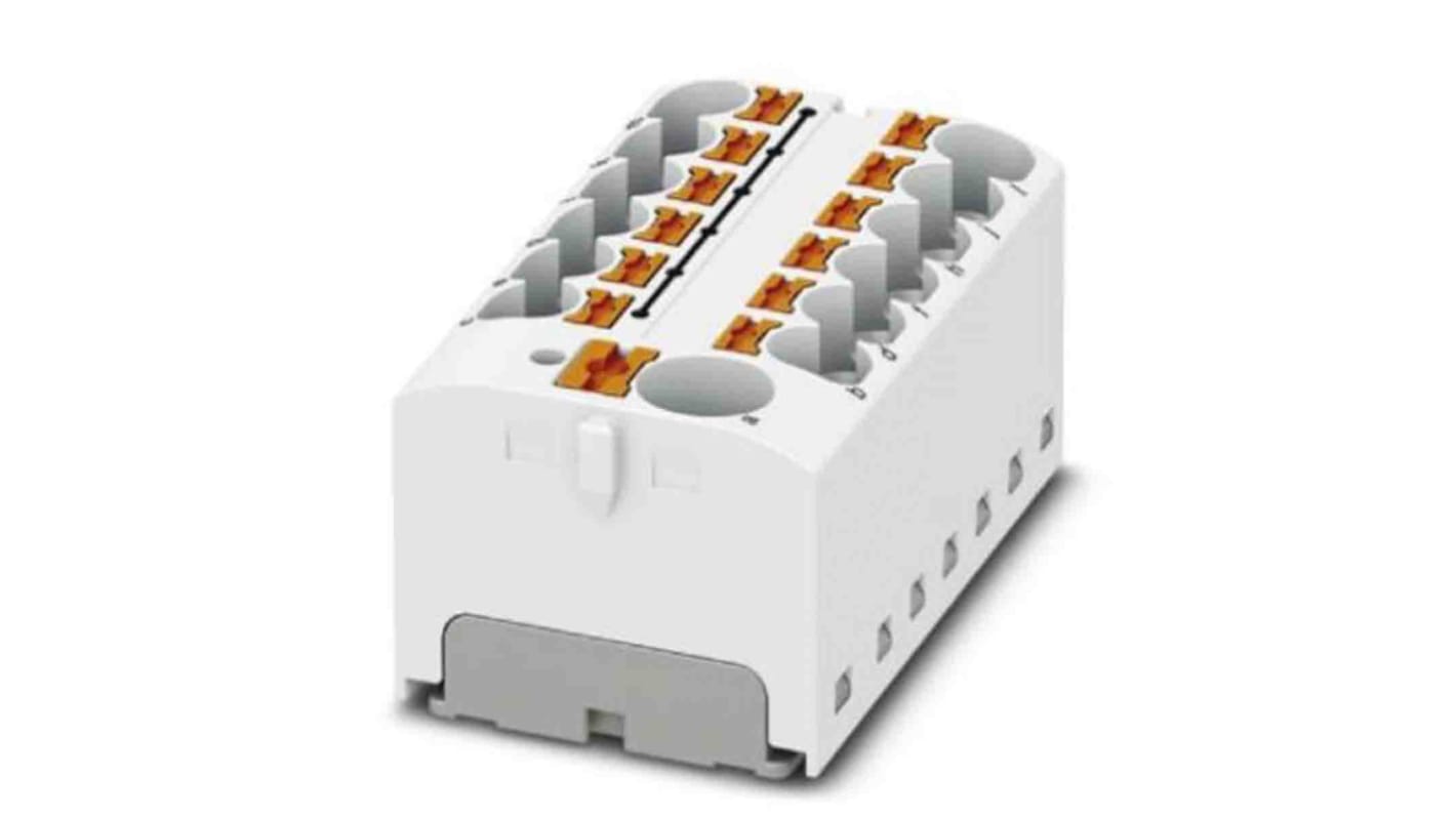 Bloque de distribución, 13 vías, 32A, 450 V