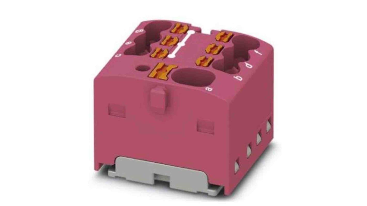 Phoenix Contact Einsteck Verteilerblock 7-polig , 14 AWG, 17.5A / 450 V, 2.5mm², Polyamid, IP20