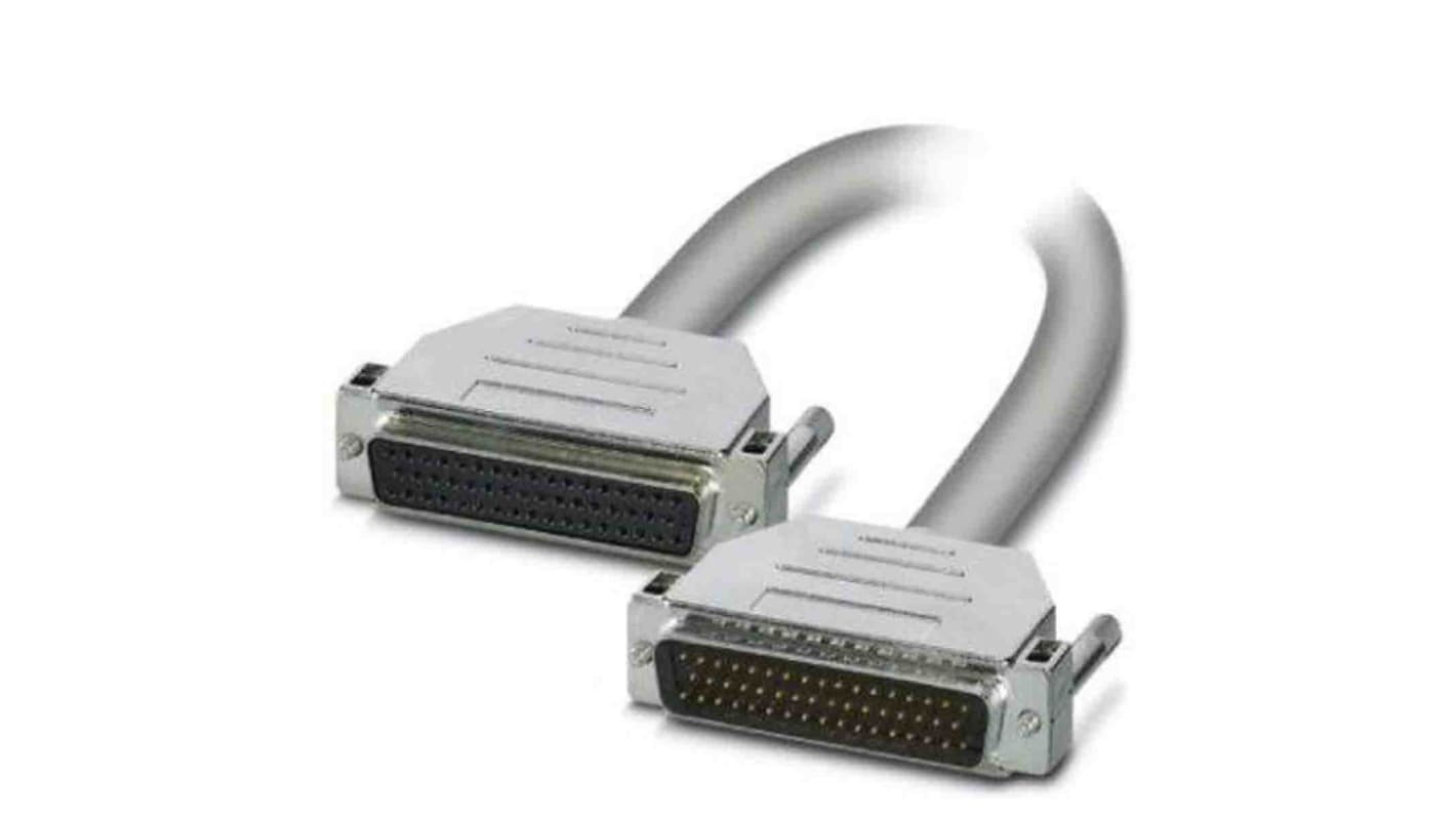 Phoenix Contact Female 50 Pin D-sub to Male 50 Pin D-sub Serial Cable, 1.5m