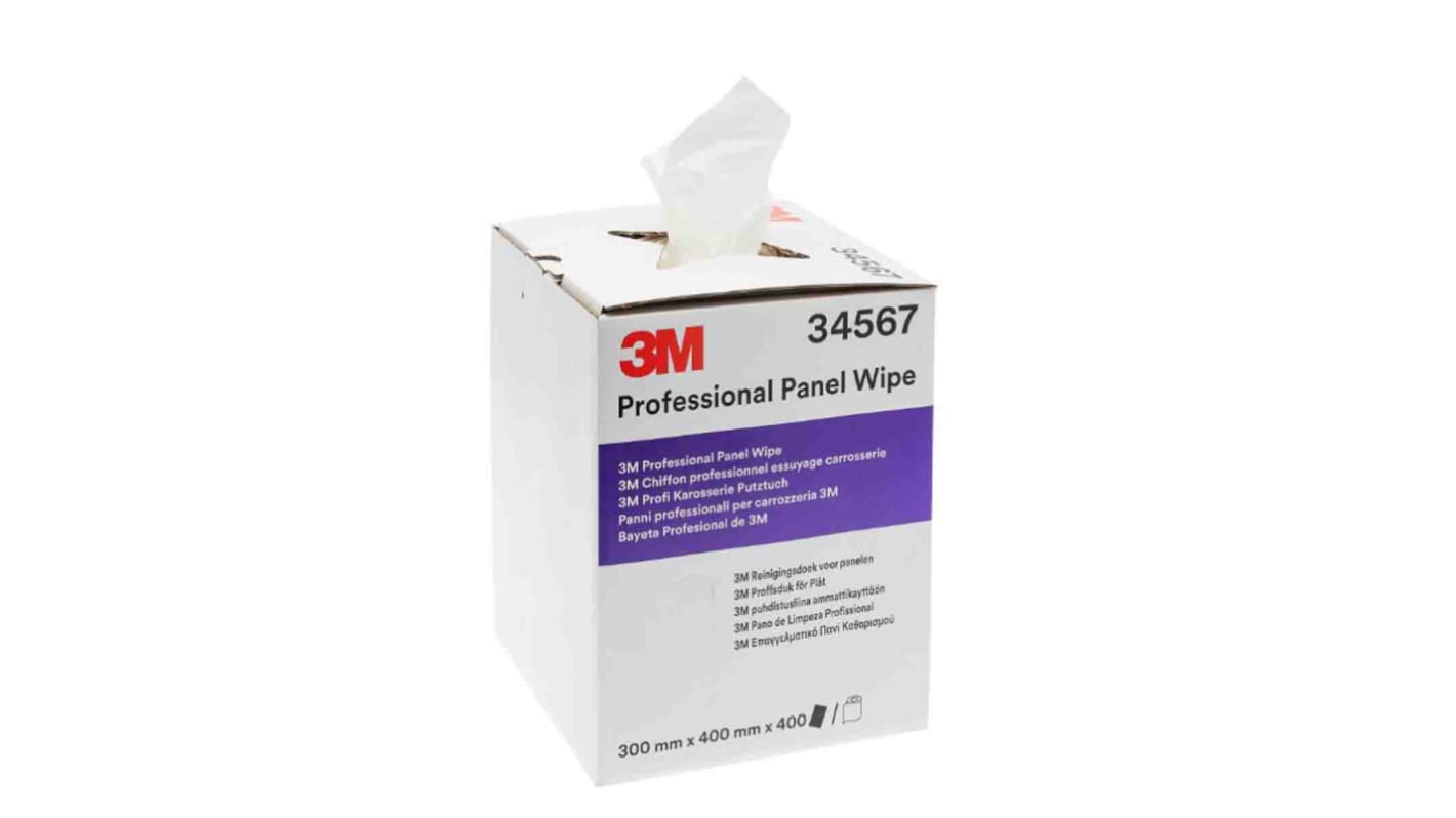 3M Wet & Dry Industrial Wipes, Box of 400, 300 x 400mm
