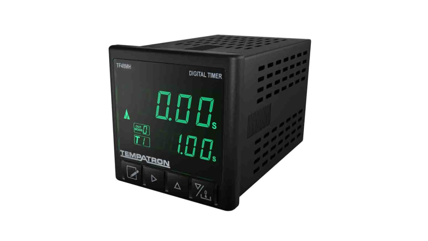 Temporizador 13 Tempatron, 90 → 250V ac, 2 contactos, SPDT, SPST, tempo. 9 time ranges from 99.99 s →