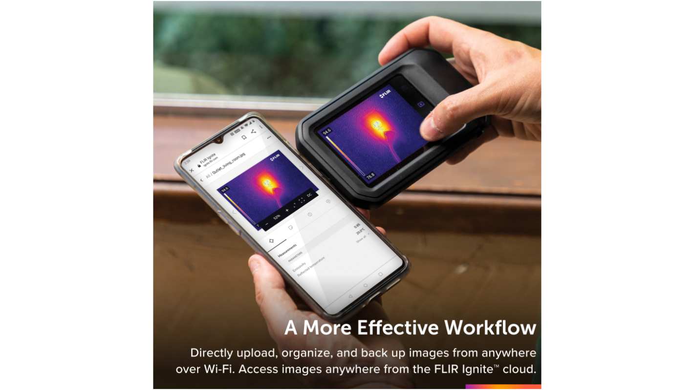 FLIR C5 Thermal Imaging Camera with WiFi, -20 → +400 °C, 160 x 120pixel Detector Resolution