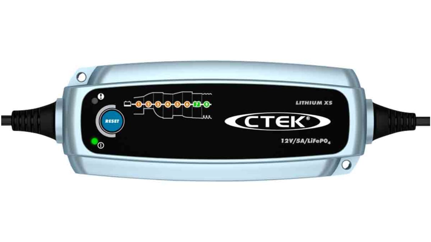 CTEK LITHIUM XS Battery Charger For LiFePO4 12 V 13.8V 5A with UK plug
