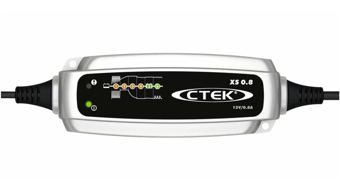 CTEK XS 0.8 Battery Charger For Lead Acid 12 V 14.4V 0.8A with UK plug