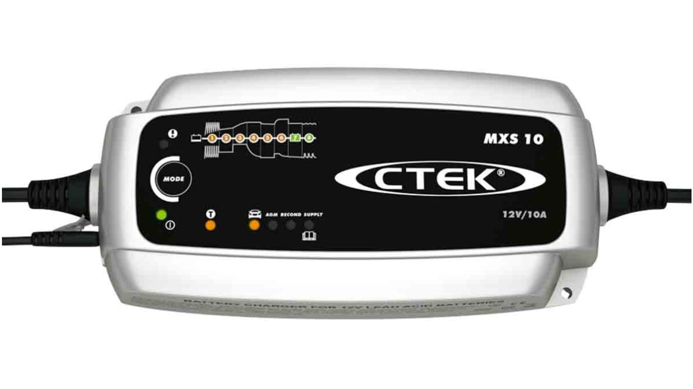 CTEK MXS 10 Battery Charger For Lead Acid 12 V 14.4V 10A with UK plug
