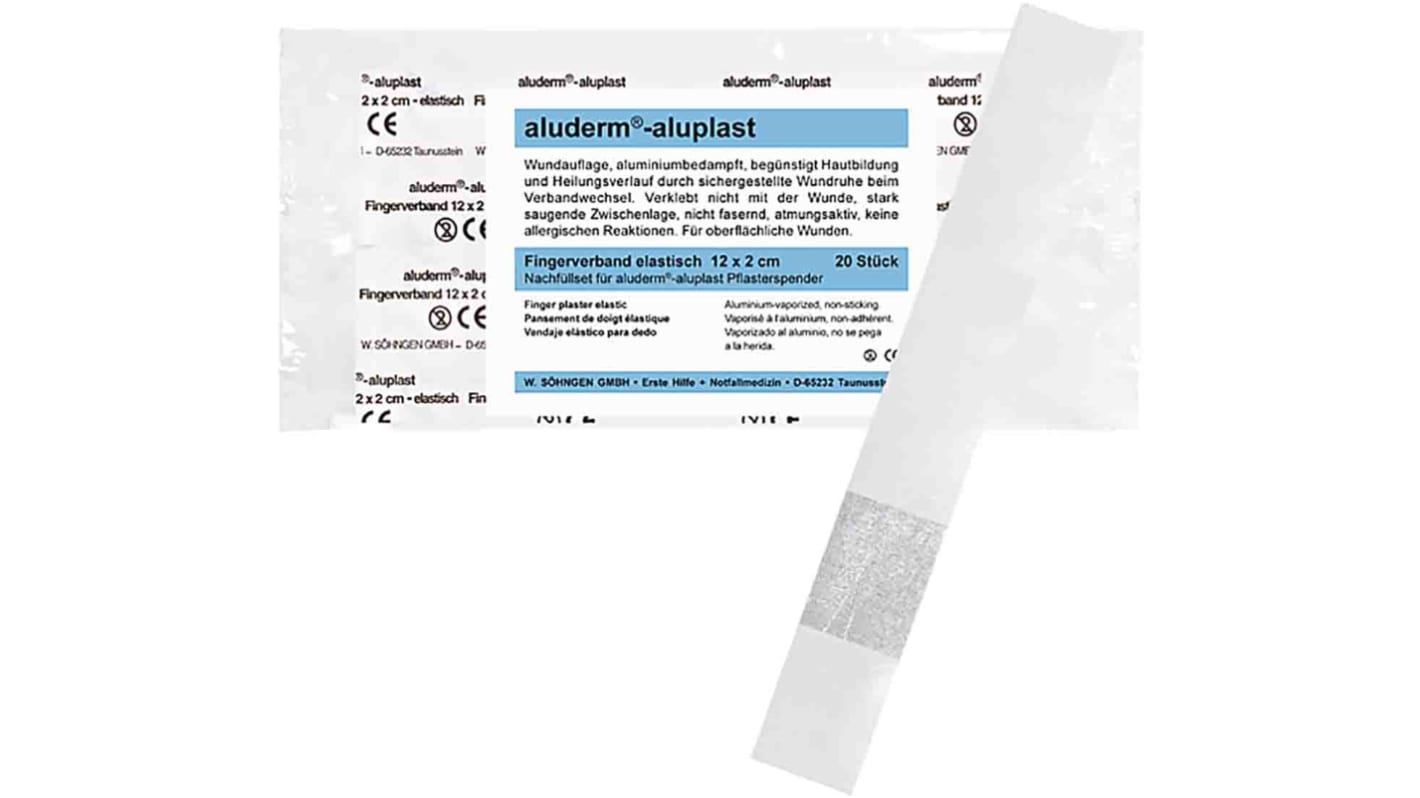 W Sohngen ABS White Plaster Dispenser & Plasters Plaster (Complete Refill Set), 20 Per Package