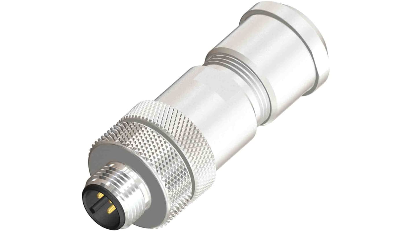 Conector circular RS PRO macho de 4 vías macho, Montaje roscado, IP67