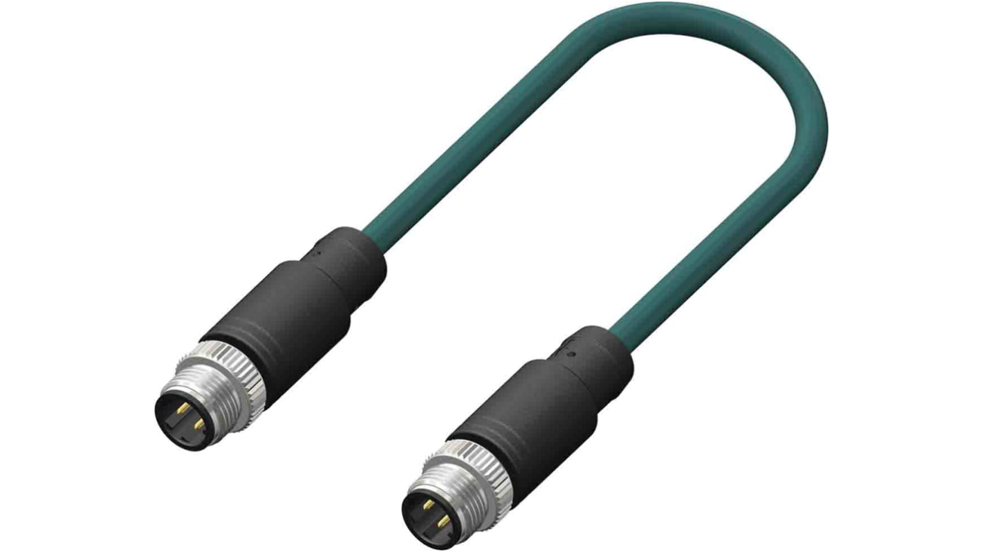 RS PRO konfektioniertes Sensorkabel 4-adrig, Stecker gerade / M12 Stecker, Länge 2m