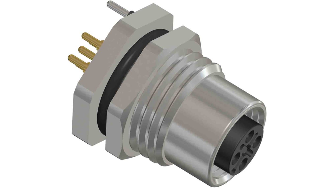 RS PRO Circular Connector, 5 Contacts, Rear Mount, M12 Connector, Socket, Female, IP67