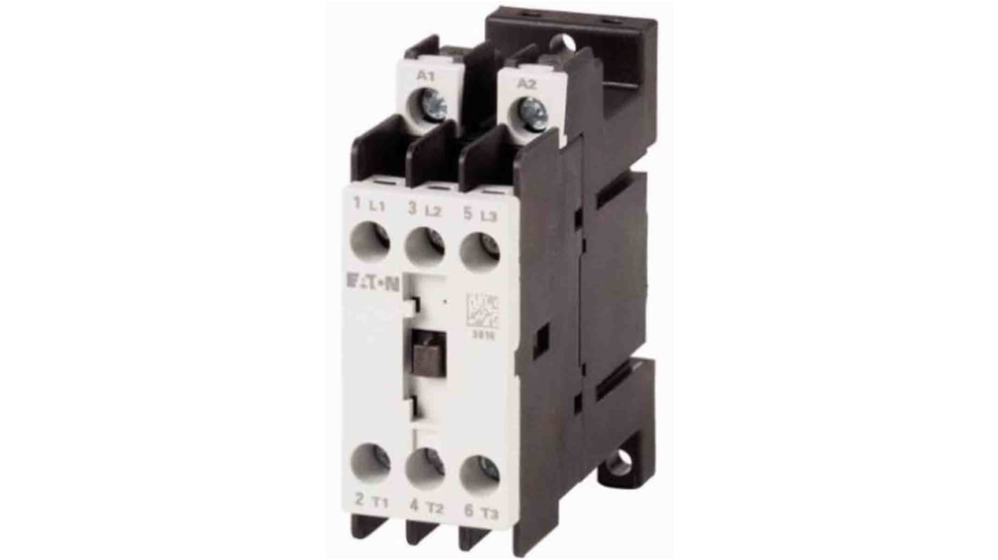 Relè contattore Eaton, 3 poli, 3 NC, 4 A, bobina 24 V c.a.