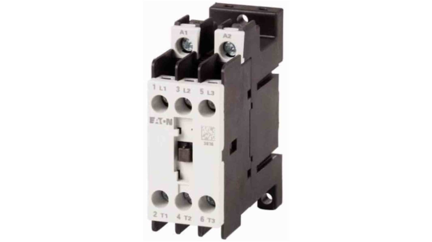 Contattore Eaton, 3 poli, 3 NA, 7 A, 3 kW, bobina 24 V c.a.
