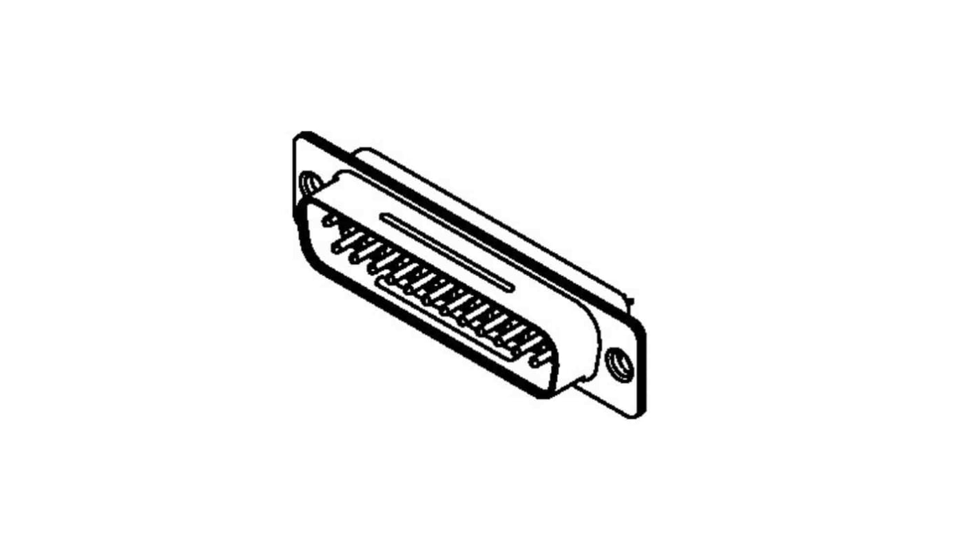 Omron XM3A 15 Way Panel Mount D-sub Connector Plug