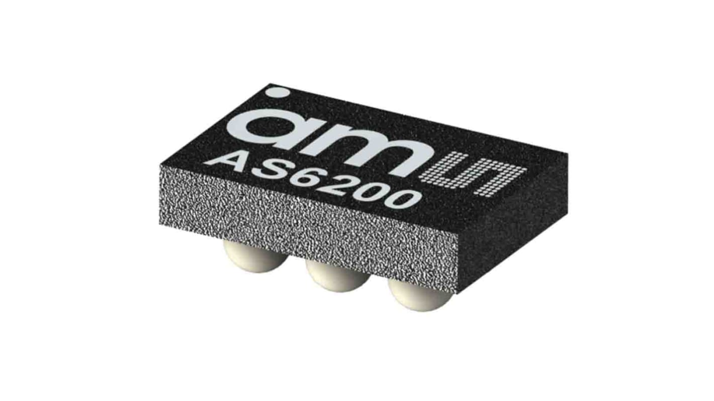 ams OSRAM Temperature Sensor, Digital Output, Surface Mount, I2C, ±0.2%, 6 Pins