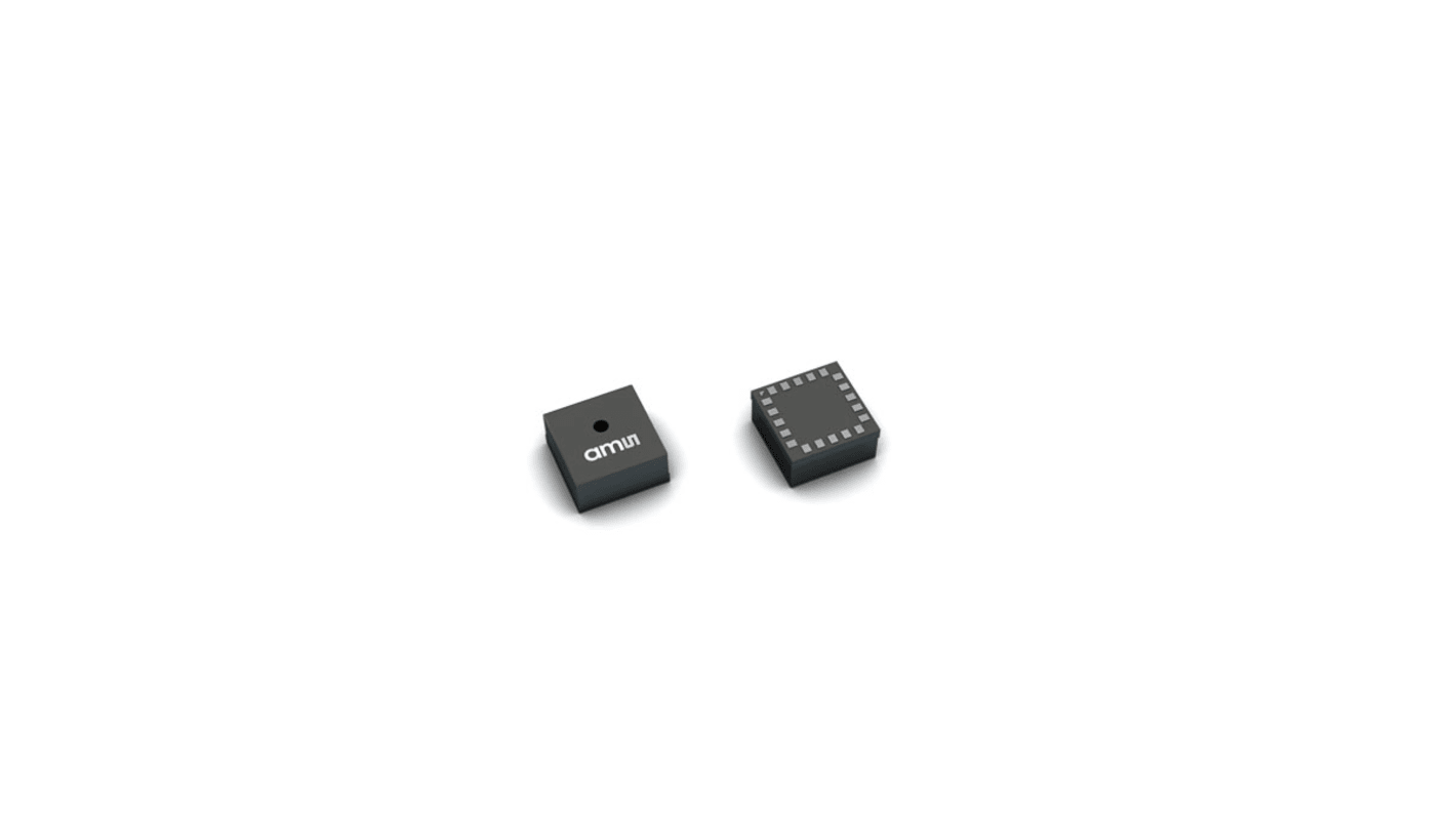 ams OSRAM 颜色传感器, 颜色光, 535 nm峰值波长, 贴片, 20引脚, LGA, I2C
