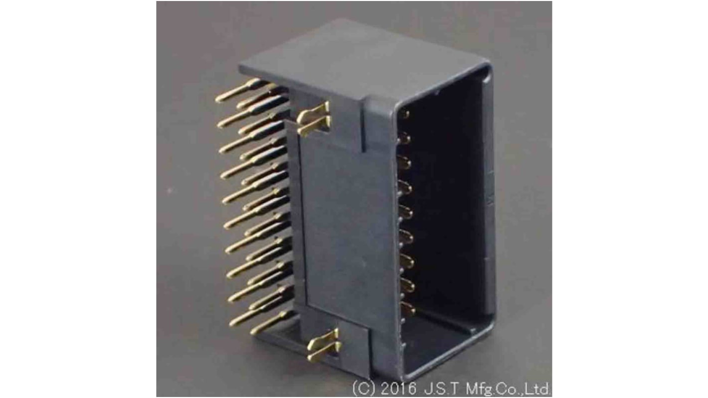 JST ライトアングル 基板接続用ピンヘッダ 20極 2.5mm 2列