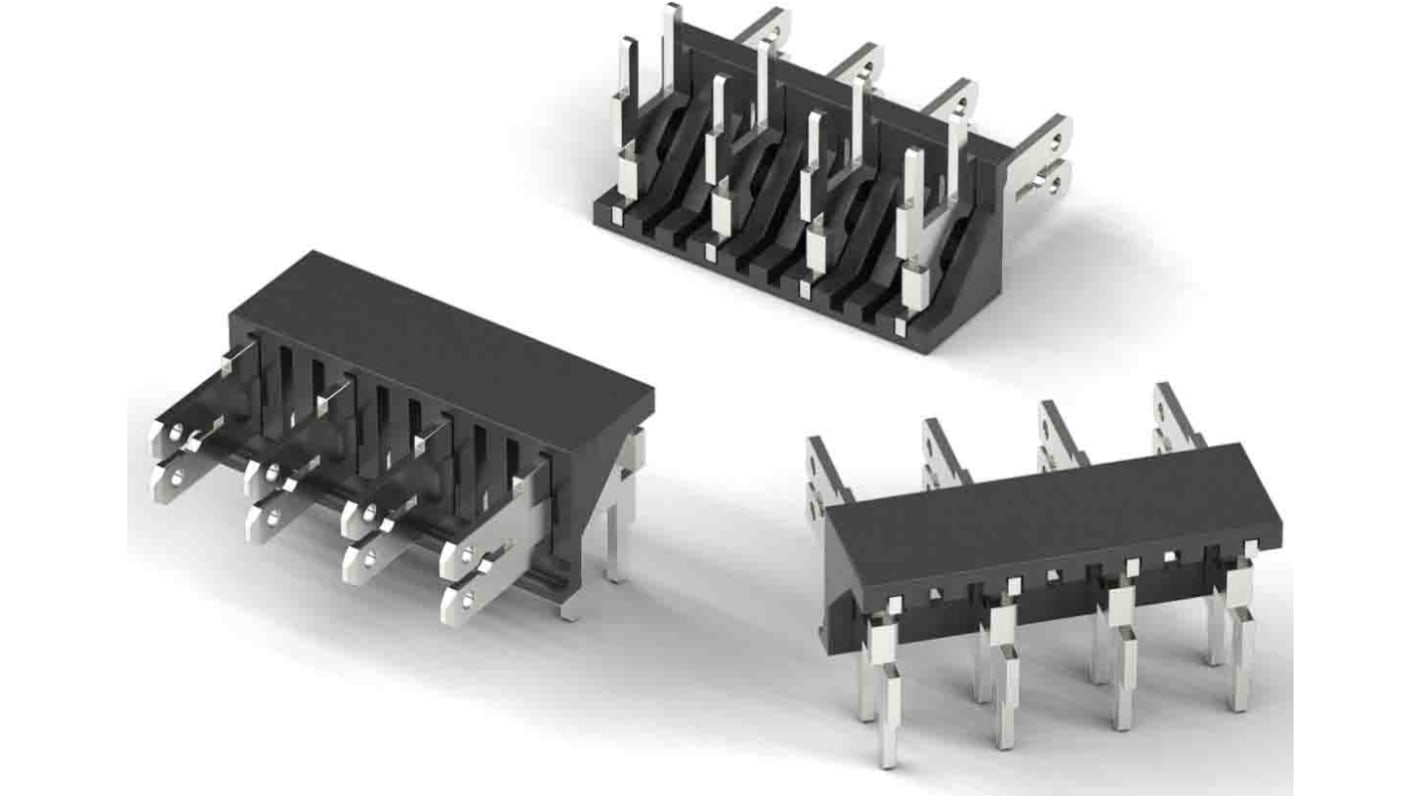 Wurth Elektronik 基板接続用ピンヘッダ 7極 7.62mm 1列 638307122007