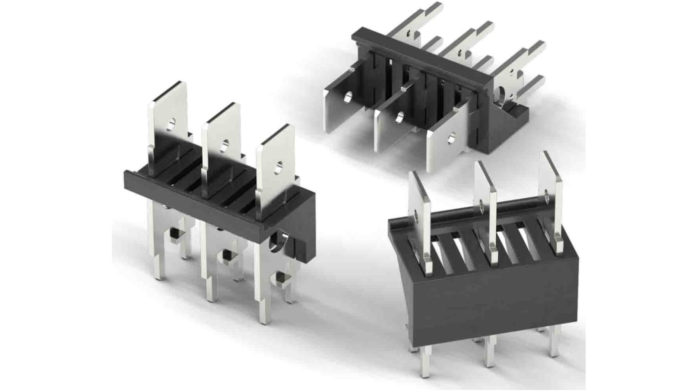 Wurth Elektronik 7p单排排针 直角, 5.08mm间距, WR-FAST系列