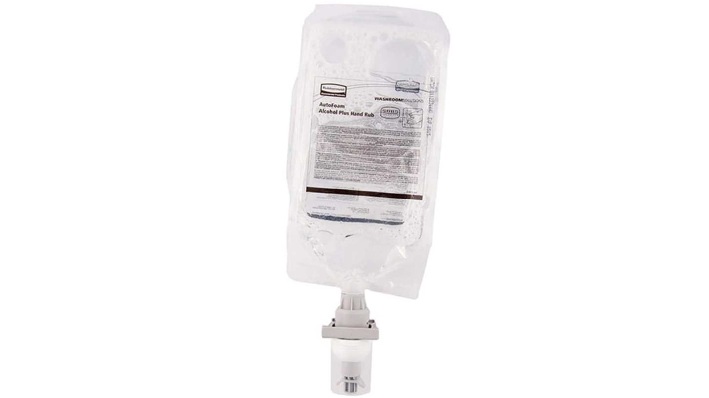 Jabón de manos Rubbermaid Commercial Products Rubbermaid 1000ml Alcohol Plus Hand Rub antibacteriano, Bolsa de 1 l,