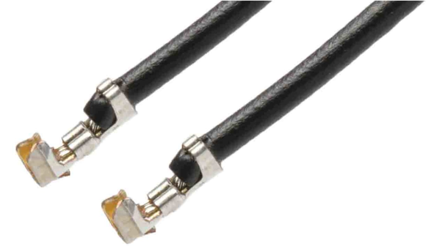 Molex 端子线, 0.14mm², 75mm长, 黑色, 1 A, PicoBlade母头转PicoBlade母头, PicoBlade系列