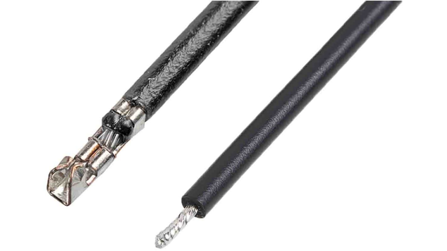 Molex 端子线, 28AWG, 300mm长, 黑色, 1 A, PicoBlade母头转无终端接头, PicoBlade系列