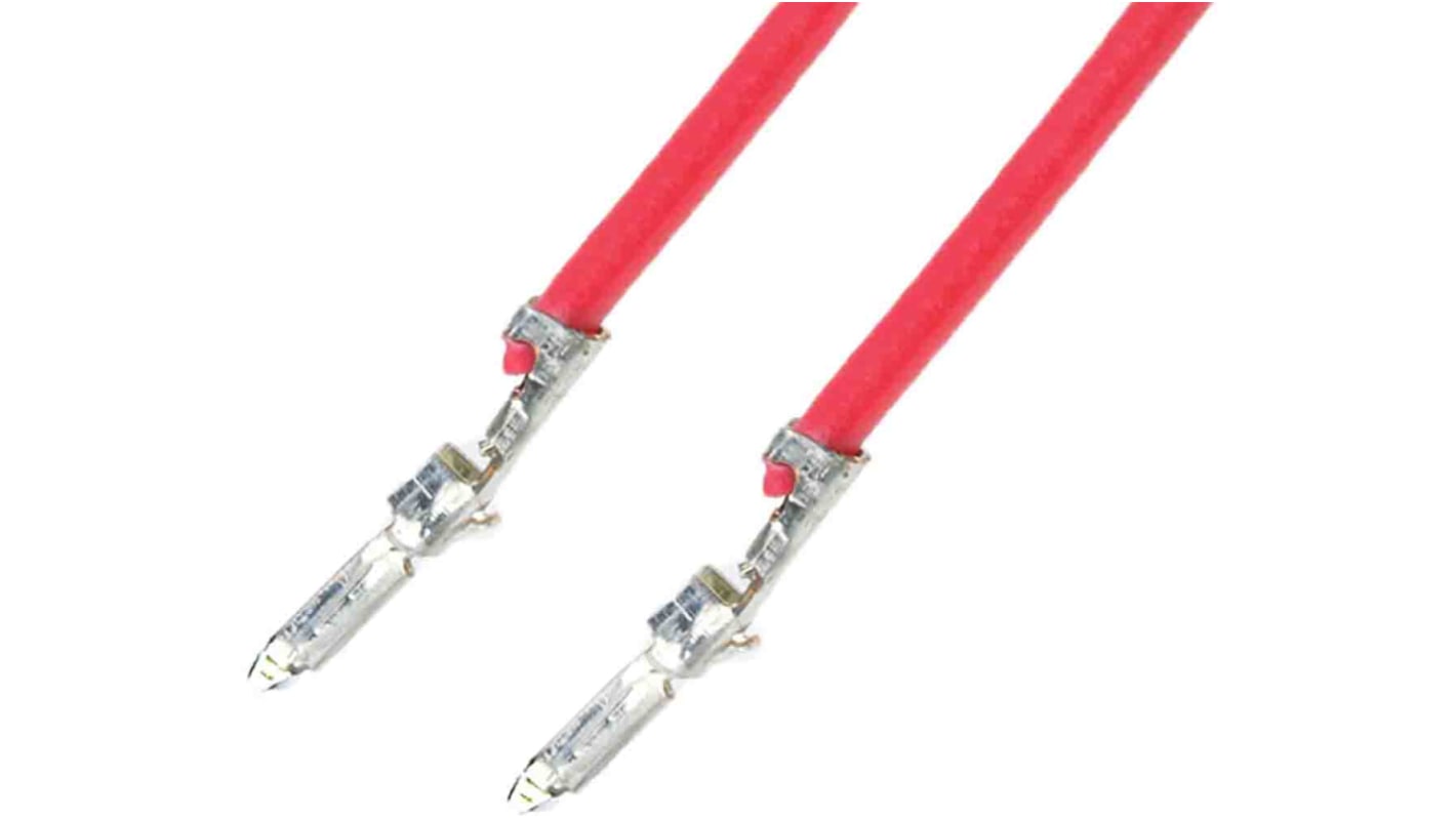 Molex PicoBlade Vorverdrahtete Crimp-Kontakte verzinnt, Rot 26AWG, 75mm