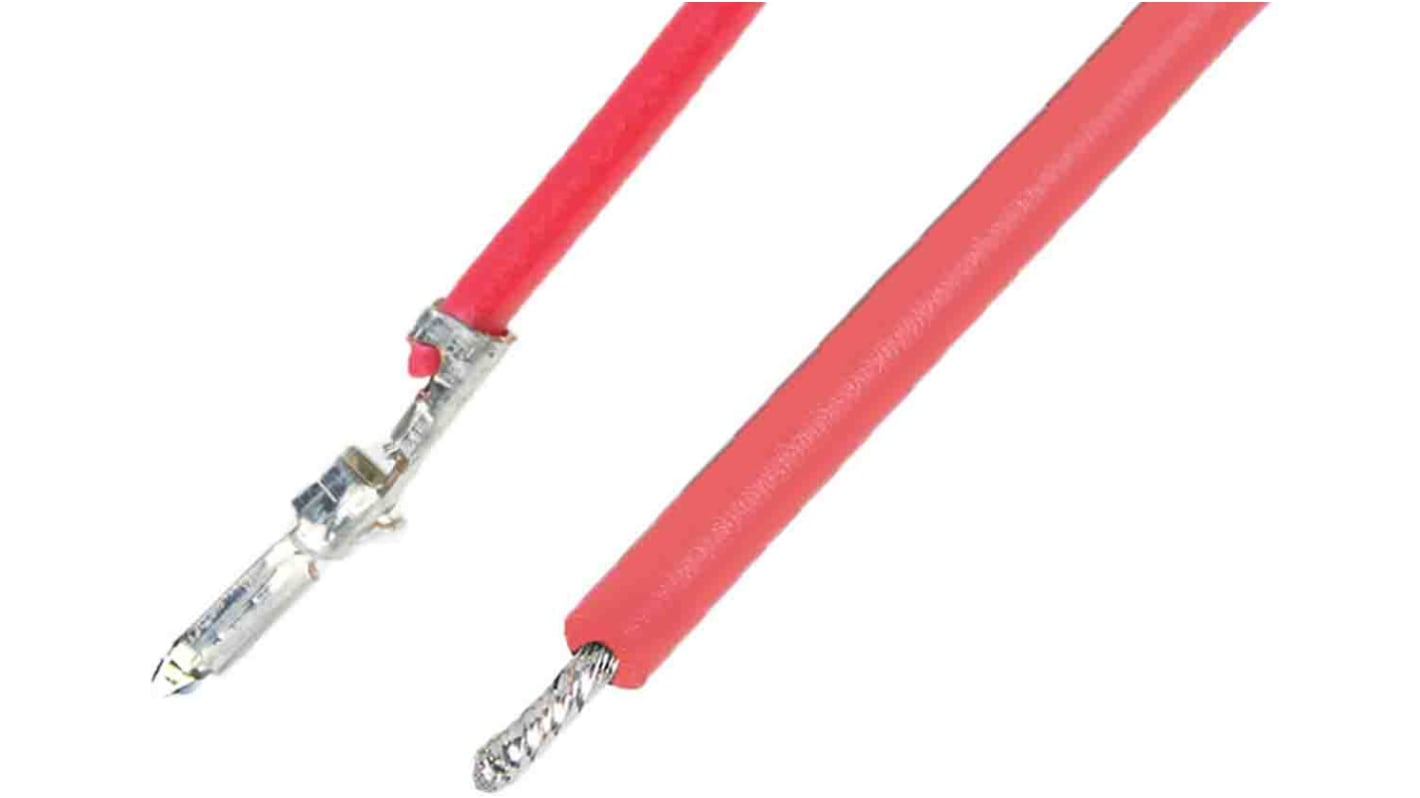 Molex PicoBlade Vorverdrahtete Crimp-Kontakte vergoldet, Rot 26AWG, 75mm