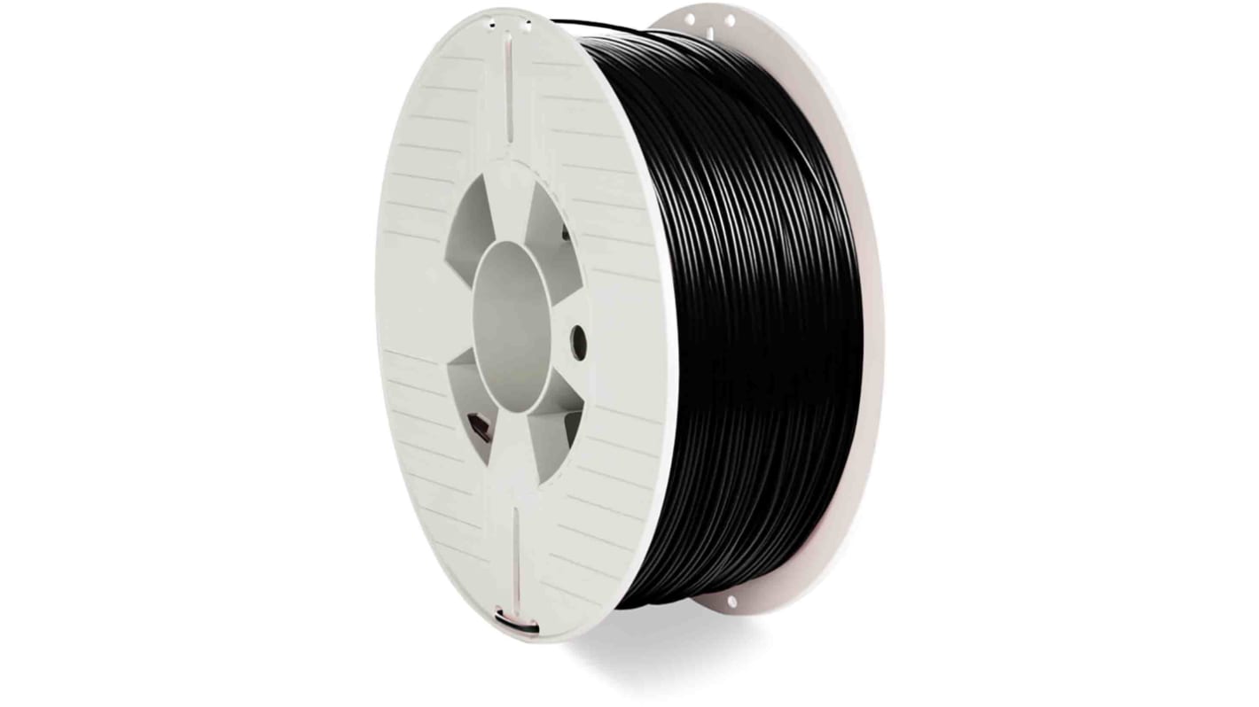 Verbatim 1.75mm Black PET-G 3D Printer Filament, 1kg